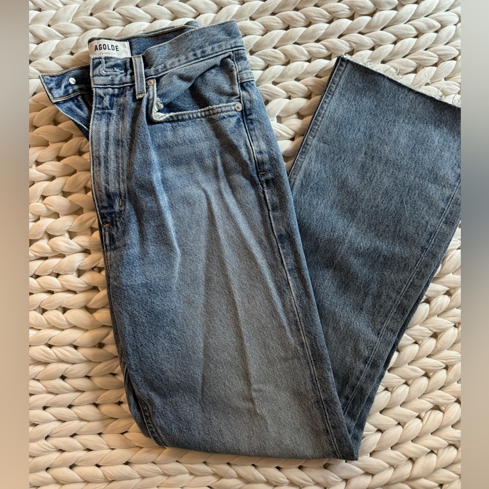 Agolde high rise straight cut denim | 26 | vintage high rise jean